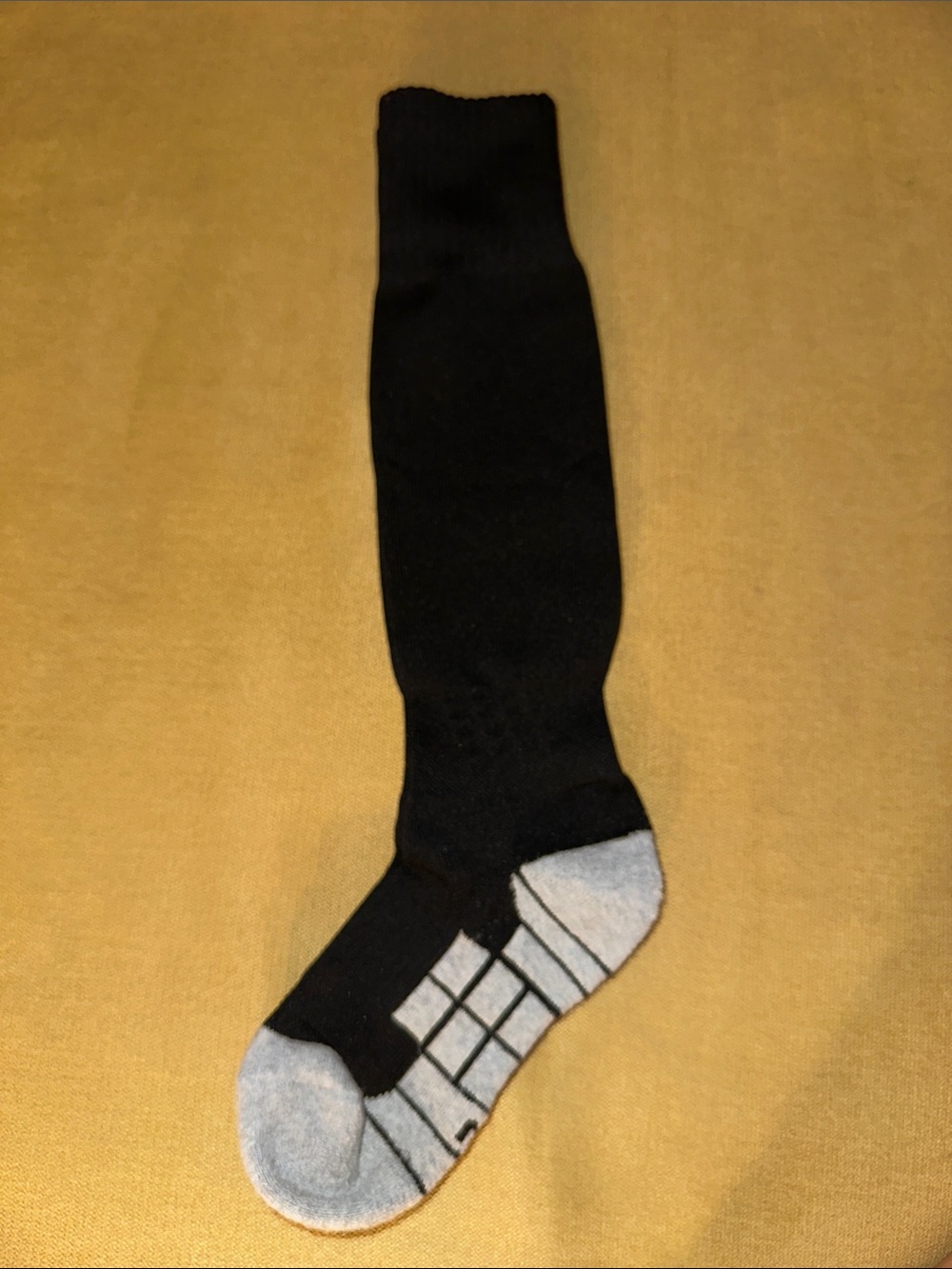 Kids Black Athletic Knee-High Socks